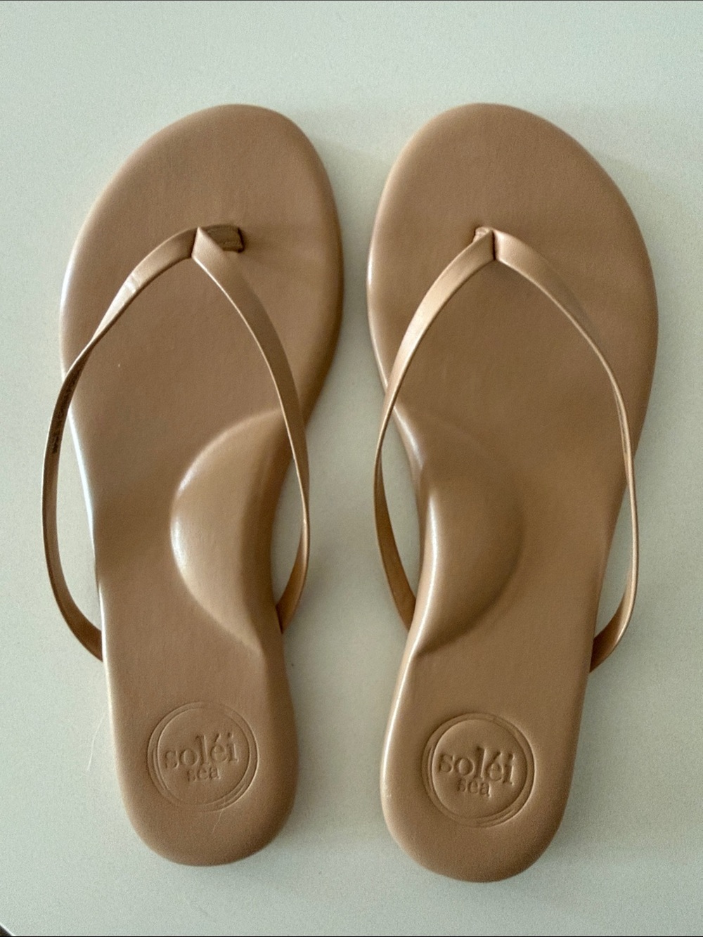 Solei Sea nude sandals US8/EU39